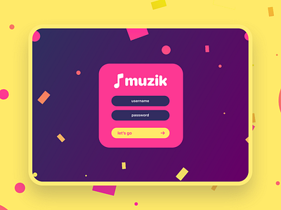 muzik - riffs. jams. parties. app app design audio audio app login mobile app mobile design mobile ui music music app music player music streaming musician streaming web webdesign website