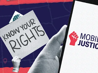 Mobile Justice App Marketing branding design layout marketing photoshop