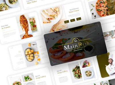 Maindish Restaurant - Pitch Deck/Presentation cafe deck design dining dinner food google slides interior keynote layout lunch pitch pitchdeck powerpoint powerpoint template ppt pptx presentation design restaurant slides