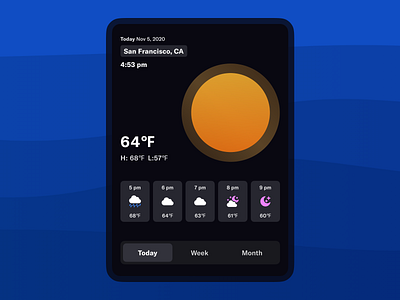 Weather 037 dailyui ipad weather weather forecast