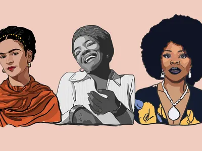 Womxns History Month adobe adobe draw creative cloud illustration portrait