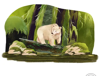 The walking Bear animation art artist artwork design digital digital painting digitalart illustration illustrator painting ui vector