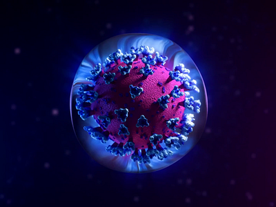 CV19 deactivation 3d animation blender blender3d blue c4d corona corona virus coronavirus glass health health app healthcare icon illustraion illustration reflection round sphere virus