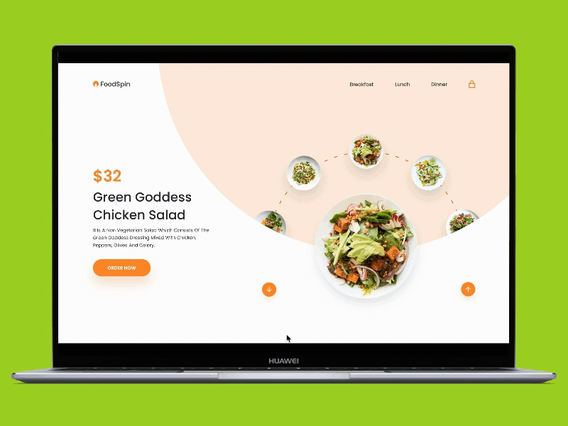 Food website figma food microinteraction uidesign website