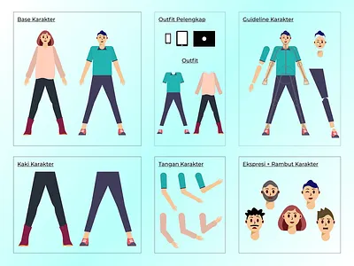 Character Set Design adobe adobe illustrator adobe photoshop adobe xd character character design design figma illustration set