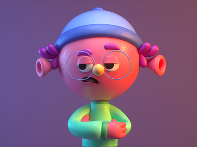 MONSTER 3d c4d character funny illustration monster render