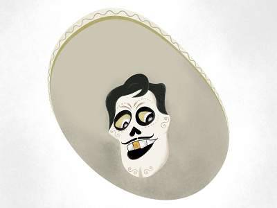 Coco - Ernesto de la cruz 2d bone coco design ernesto de la cruz face grain illustration movie skeleton vector