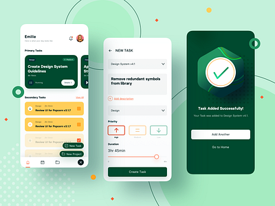 Task Manager v2 app design managment mobile project sketch task ui ux