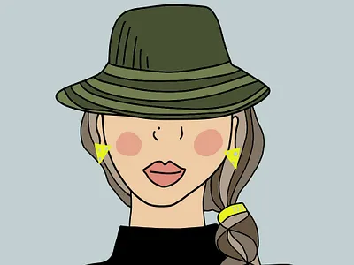 Vector Avatar display picture adobe fresco adobe fresco vector avatar avatardesign braid design girl illustration neon portfolio portrait portrait art portrait illustration ui vector portrait