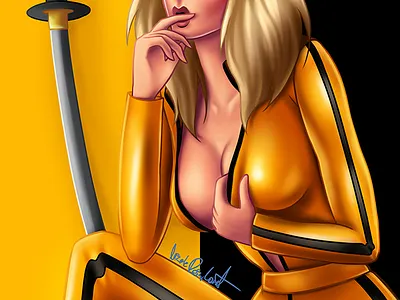 The Bride | Kill Bill artwork artworks digital digital painting girls illustration illustration art kiddo killbill pinup girl sexy girl