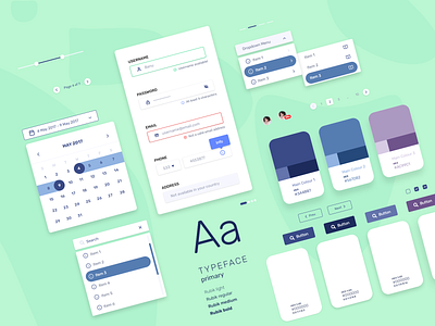 Design System app creative design minimal mobile ui user experience user interface ux web