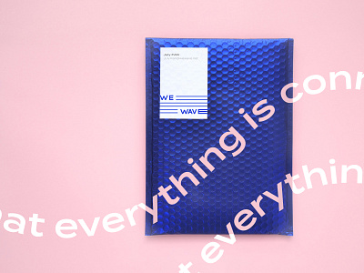 We wave 浪 Envelopes brand design brand identity branding design envelope logo typography