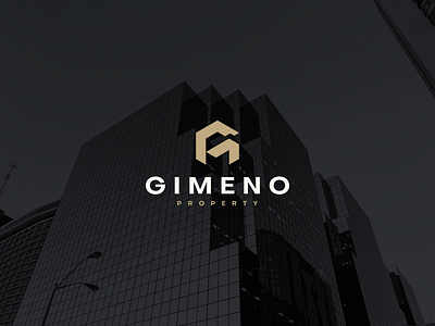 Gimeno Property branding building character corporate design gletter glogo icon logo luxury mark property realestate symbol vector