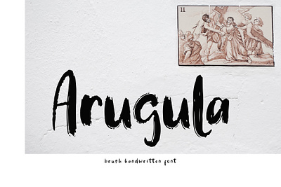 Arugula Brush Handwritten Font beautiful brush calligraphy energetic font foundry hand handwritten lettering ligature luxury modern monoline script signature sporty typeface typography