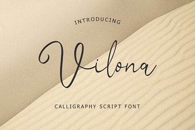 Vilona Calligraphy Script Font beautiful calligraphy font foundry hand handwritten lettering ligature luxury modern monoline script signature typeface typography