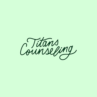 Titans Counseling - Brand brand identity branding counseling design drawing handlettering identity logo typography vector visual design