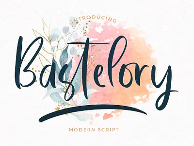 Bastelory Modern Script Font beautiful calligraphy fondry font hand handwritten lettering ligature luxury modern script signature typography wedding