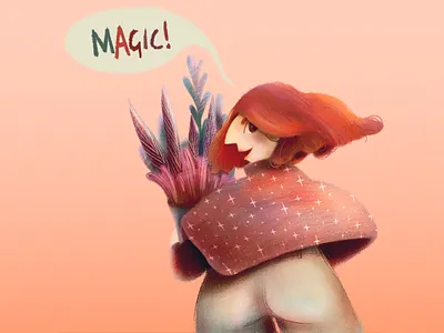Folktale Week? Magic! affinity affinity designer affinity photo digital digital illustration digital illustrations digital paint digital painting digitalart fairytales illustration magic plants red hair