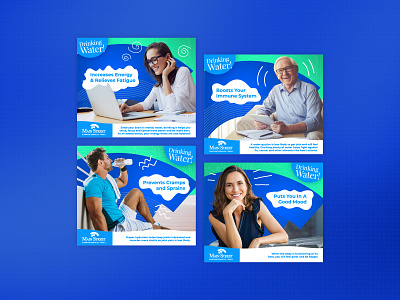 Social Media | Main Street adobe illustrator brand branding design facebook freelancer graphic designer health malta shopping social media water
