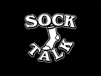 Sock Talk Logo 70s bombas branding comedy logo derek mohr feet graphic design icon laundry logo michigan new york office hours podcast pun logo retro socks stockings tim heidecker typography