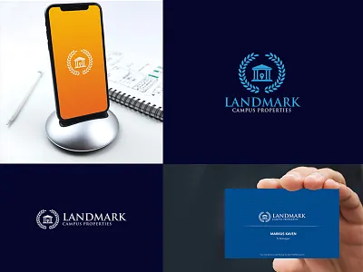 Landmark Campus Properties Logo best logo branding campus combination logo corporate illustration landmark logo logo and branding logo design logodesign logoexcellent logos logotype photoshop pictorial logo properties properties logo ui vector