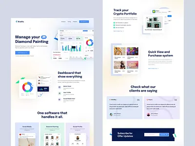 Krafts - SaaS Landing Page animation app landing page b2b business case study dashboard design interaction landing page mobile app musemind saas saas app saas design saas landing saas landing page saas website software landing page webapp website