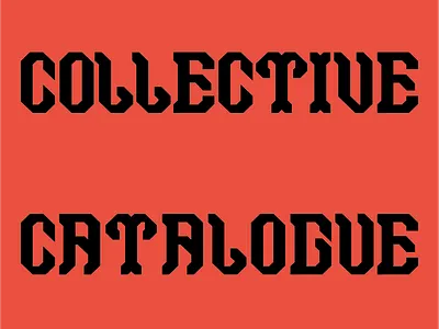 Cybernetic Collective Catalogue bold design type type specimen typeface typography vector