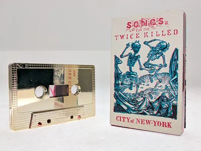 Songs for the Twice Killed cassete design illustration mixtape music music design typography vector