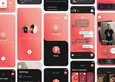 Dating App UI 2020 app design desgin flat inspire interface minimal mobile mobile trends mobile ui mobileapp mobiledesign mobileinspiration mobiletrends mobileui trending uidesign uiinspiration uitrends uiuxdesign