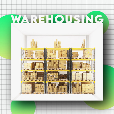 Warehouse Design 3d 3d artist branding c4d cinema 4d design landing page logistics octane shipping supply chain visual design warehouse webdesign