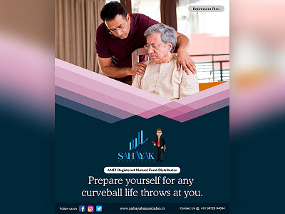 Retirement Banner app branding design icon illustration it company logo ui vector web website