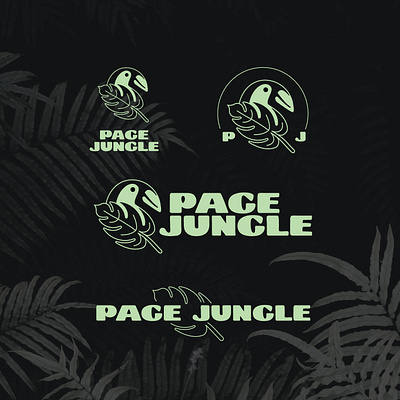 Page Jungle bird branding design illustration jungle logo toucan typography vector