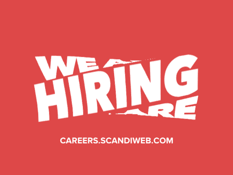 We are hiring animated design gif