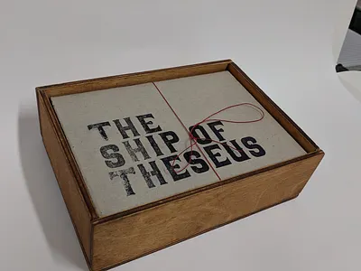 The Ship of Theseus bold design lettering letterpress print publication type type specimen typeface typography vector