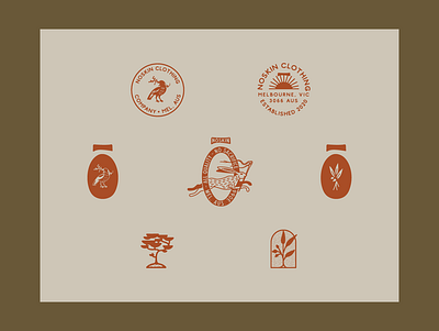 Nōskin Apparel Kit branding design graphic design illustrated logo illustration illustrator logo vector