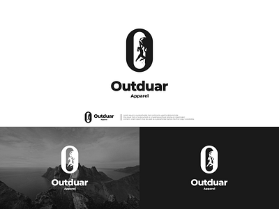 Outduar apparel logo concept brand branding design graphic design illustration logo motion graphics ui ux vector
