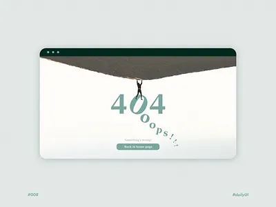 Ops! 404 - - Daily UI n°008 404 404 error 404 error page 404 page app ui daily ui dailyui dailyuichallenge landing page ui