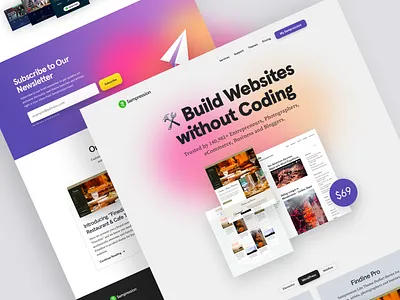 Sampression Home/Landing (2019) animation app branding chart dashboard data design navigation typography ui