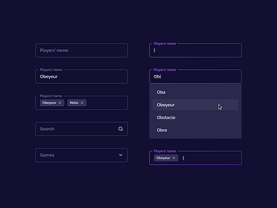 Dark mode inputs dark dark mode erisium field fields form input inputs multiselect search select