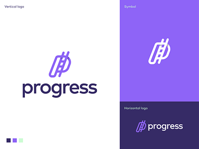 Progress logo app icon climbing growth inovation investment ladder letter p ladder letter p ladder logo logodesign progress saas logo simple creative logo startup logo tech