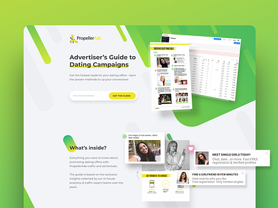 Landing Page - PropellerAds design landing page tilda web design
