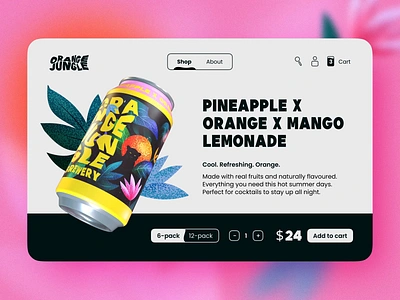 Lemonade Can Shot 3d 3d animation 3d graphics animation beverage branding design desire agency graphic design illustration landing lemonade motion motion graphics product product design product page soda can