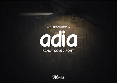 Adia comic font comics creative font fancy fonts font awesome font design fonts handmadefont logo modernfont sanserif simple font