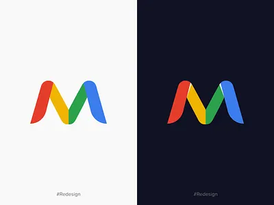 Redesign Google Mail logo app brand brand design brand identity colorful google graphics icon illustration logo logo design logodesigner logotype m letter mail motion multicolor redesign symbol typography