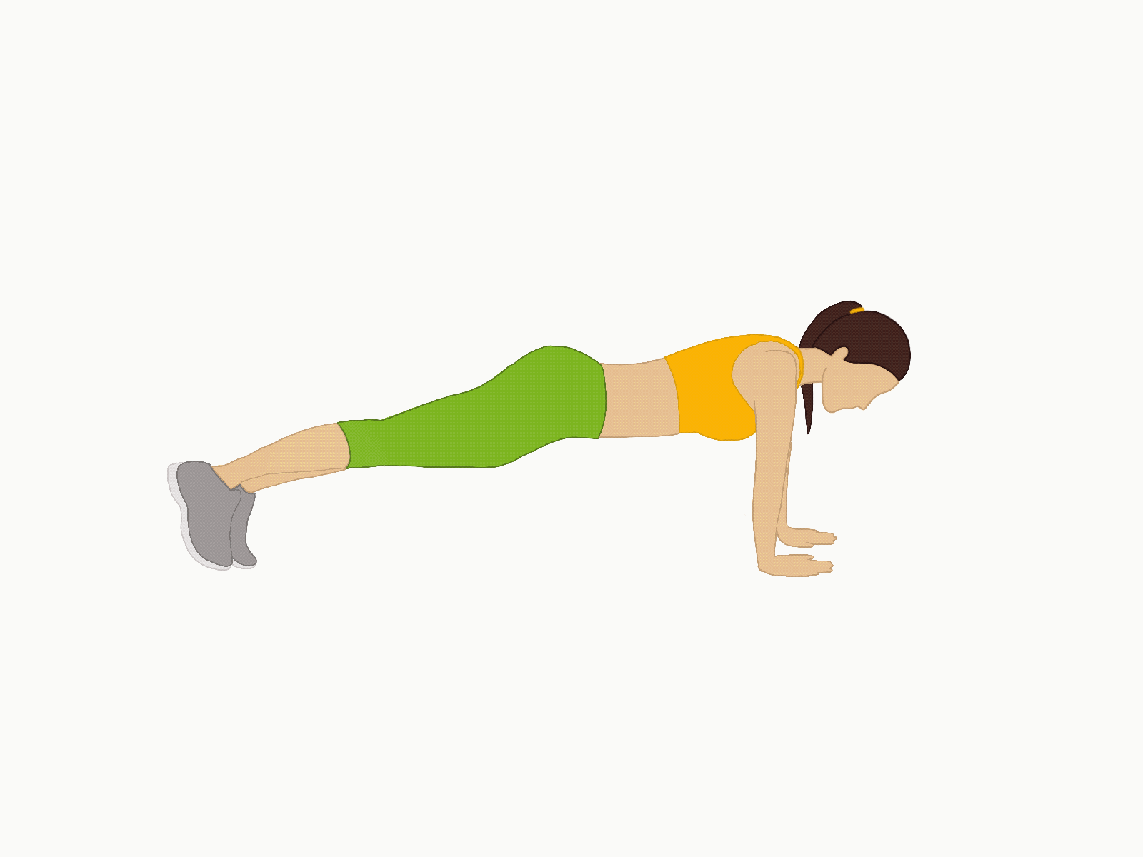 Endless push ups animated gif animated icon animated illustration animatedgif animation animation 2d animation design animations digital art digital illustration drawing figuredrawing fitness animation fitness club fitness logo fitness trainer persona procreate push up training