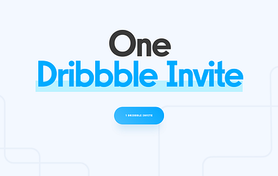 One Dribbble Invite dribbble invite giveaway invitation invite invite giveaway