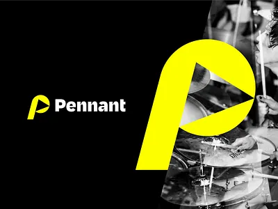 Unchosen Brand Direction for Pennant brand design brand identity brand identity design branding flag logo modern pennant yellow