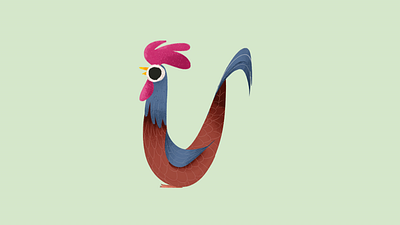 U animal character farm font hair illustration mexico oaxaca photoshop rooster sticker