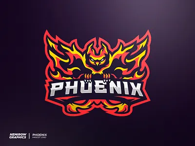 Mascot logo - Phoenix design esportslogo illustration illustrator logo mascot mascotlogo vector