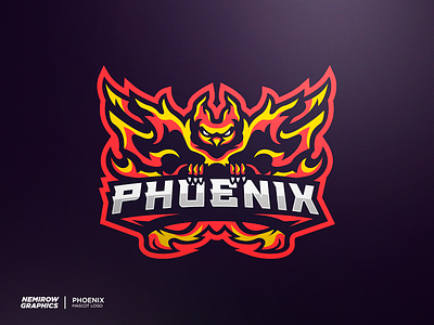 Mascot logo - Phoenix design esportslogo illustration illustrator logo mascot mascotlogo vector